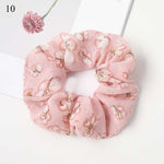 Korean Women Hearwear Girls Hair Tie Striped Lady Scrunchies Ponytail Hair Female Holder Rope Pineapple Print Hair Accessories