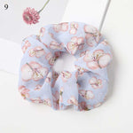 Korean Women Hearwear Girls Hair Tie Striped Lady Scrunchies Ponytail Hair Female Holder Rope Pineapple Print Hair Accessories