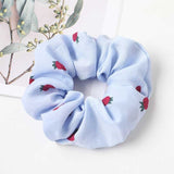 Korean Women Hearwear Girls Hair Tie Striped Lady Scrunchies Ponytail Hair Female Holder Rope Pineapple Print Hair Accessories
