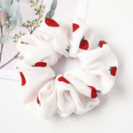 Korean Women Hearwear Girls Hair Tie Striped Lady Scrunchies Ponytail Hair Female Holder Rope Pineapple Print Hair Accessories