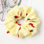 Korean Women Hearwear Girls Hair Tie Striped Lady Scrunchies Ponytail Hair Female Holder Rope Pineapple Print Hair Accessories