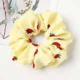 Korean Women Hearwear Girls Hair Tie Striped Lady Scrunchies Ponytail Hair Female Holder Rope Pineapple Print Hair Accessories