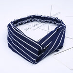 Colorful elastic hair band Wrap Plaid Knot Headband Hair band for Women bandana Girls Striped Headwear Gift hair band headband