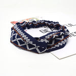Colorful elastic hair band Wrap Plaid Knot Headband Hair band for Women bandana Girls Striped Headwear Gift hair band headband