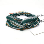 Colorful elastic hair band Wrap Plaid Knot Headband Hair band for Women bandana Girls Striped Headwear Gift hair band headband