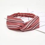 Colorful elastic hair band Wrap Plaid Knot Headband Hair band for Women bandana Girls Striped Headwear Gift hair band headband