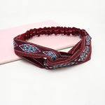 Colorful elastic hair band Wrap Plaid Knot Headband Hair band for Women bandana Girls Striped Headwear Gift hair band headband
