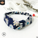 Elastic cross sports hair band ladies Korean headband headband elastic face wash hair accessories