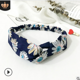 Elastic cross sports hair band ladies Korean headband headband elastic face wash hair accessories