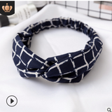 Elastic cross sports hair band ladies Korean headband headband elastic face wash hair accessories