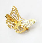 New Vintage Hairclip Women Shiny Golden Butterfly Hair Clip Headband Hairpin Accessory Headpiece Free Shipping