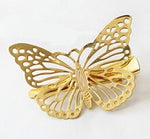 New Vintage Hairclip Women Shiny Golden Butterfly Hair Clip Headband Hairpin Accessory Headpiece Free Shipping