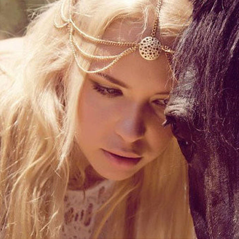 Women Tassels Head Chain Jewelry Headband Party Headpiece Hair Band