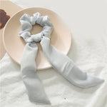Newly Vintage Women stripe Hair Scarf Bowknot Streamers Scrunchies Ponytail Holder Girls Summer Headbands Elastic Hair band