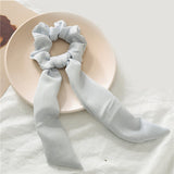Newly Vintage Women stripe Hair Scarf Bowknot Streamers Scrunchies Ponytail Holder Girls Summer Headbands Elastic Hair band