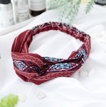 Women  Headband Vintage Cross Knot Elastic Hair Bands Soft Solid Girls Hairband Hair Accessories