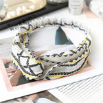 Women  Headband Vintage Cross Knot Elastic Hair Bands Soft Solid Girls Hairband Hair Accessories