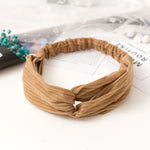 Women  Headband Vintage Cross Knot Elastic Hair Bands Soft Solid Girls Hairband Hair Accessories