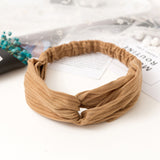 Women  Headband Vintage Cross Knot Elastic Hair Bands Soft Solid Girls Hairband Hair Accessories