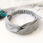 Women  Headband Vintage Cross Knot Elastic Hair Bands Soft Solid Girls Hairband Hair Accessories