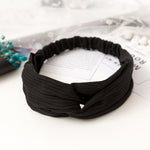 Women  Headband Vintage Cross Knot Elastic Hair Bands Soft Solid Girls Hairband Hair Accessories