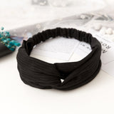 Women  Headband Vintage Cross Knot Elastic Hair Bands Soft Solid Girls Hairband Hair Accessories