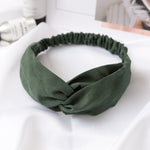 Women  Headband Vintage Cross Knot Elastic Hair Bands Soft Solid Girls Hairband Hair Accessories