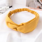 Women  Headband Vintage Cross Knot Elastic Hair Bands Soft Solid Girls Hairband Hair Accessories