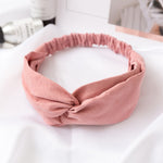 Women  Headband Vintage Cross Knot Elastic Hair Bands Soft Solid Girls Hairband Hair Accessories