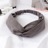 Women  Headband Vintage Cross Knot Elastic Hair Bands Soft Solid Girls Hairband Hair Accessories