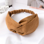 Women  Headband Vintage Cross Knot Elastic Hair Bands Soft Solid Girls Hairband Hair Accessories